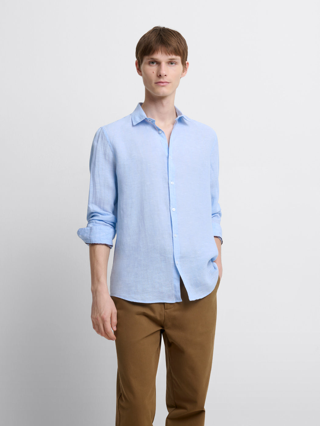 Chemise slim en lin - DEVRED 1902