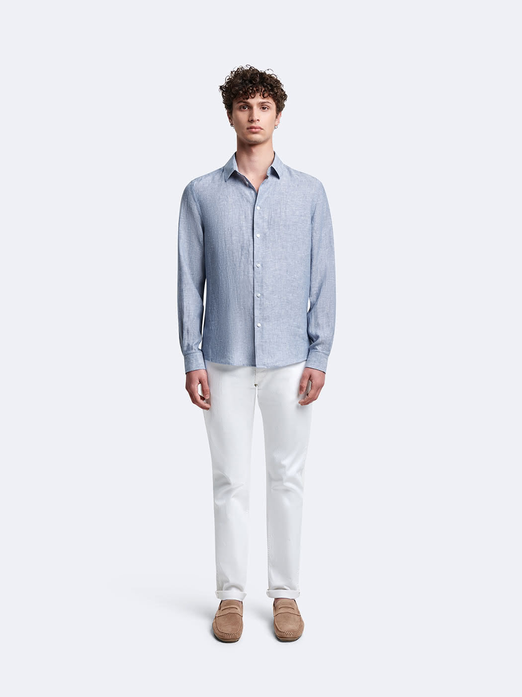 Chemise slim en lin - DEVRED 1902
