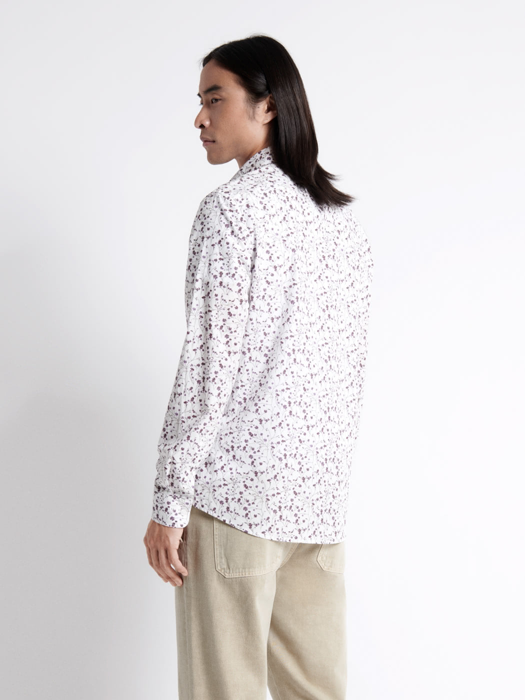 Chemise fleurie en popeline 100% coton - DEVRED 1902