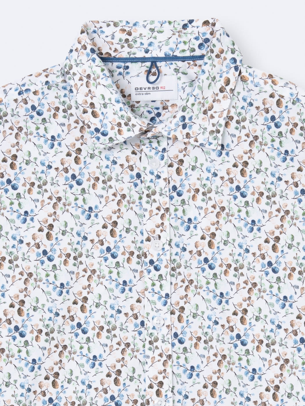 Chemise stretch fleurie en coton mélangé - DEVRED 1902