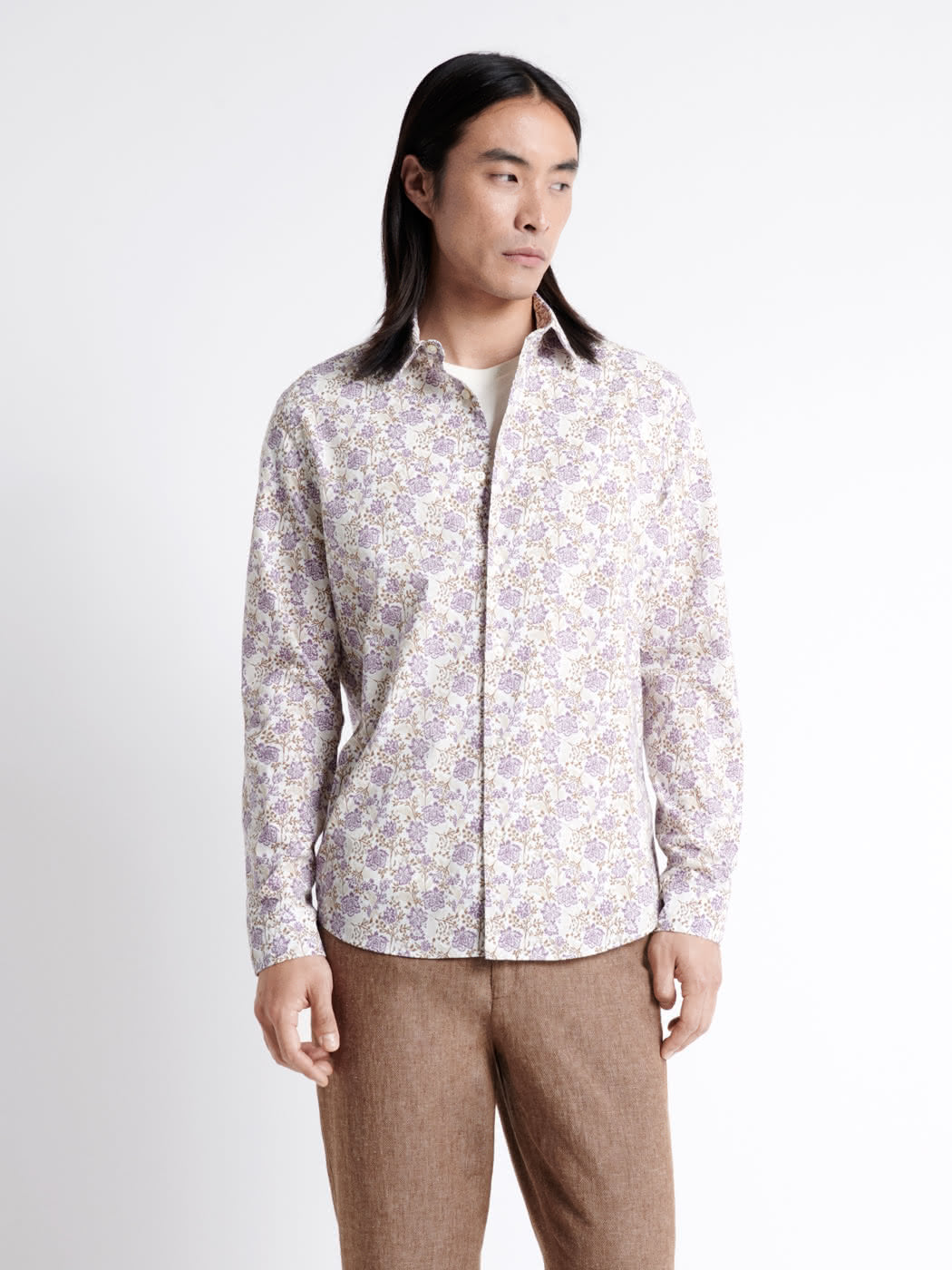 Chemise fleurie 100% coton bio - DEVRED 1902
