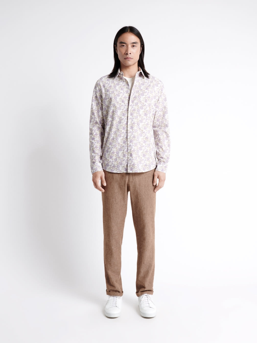Chemise fleurie 100% coton bio - DEVRED 1902