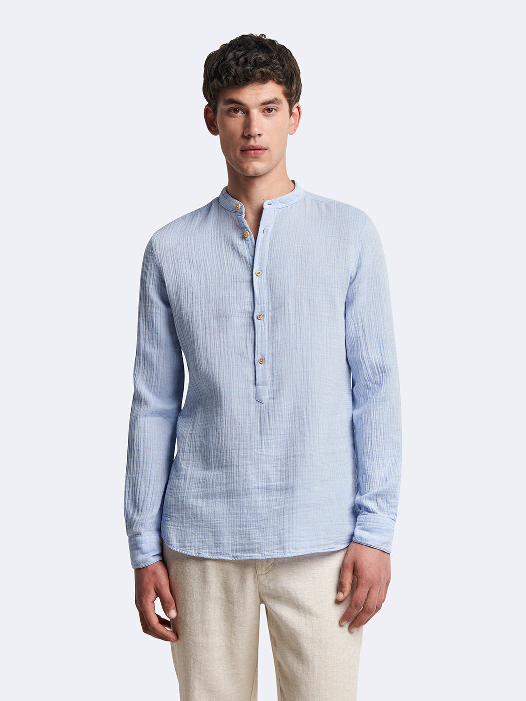 Chemise 100% coton rayée col officier - DEVRED 1902