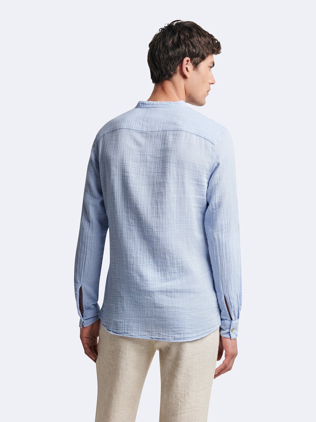 Chemise 100% coton rayée col officier - DEVRED 1902