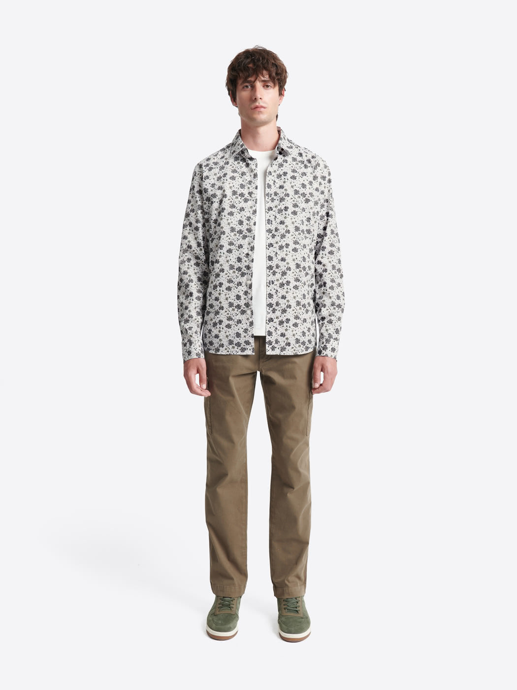 Chemise fleurie en popeline 100% coton - DEVRED 1902