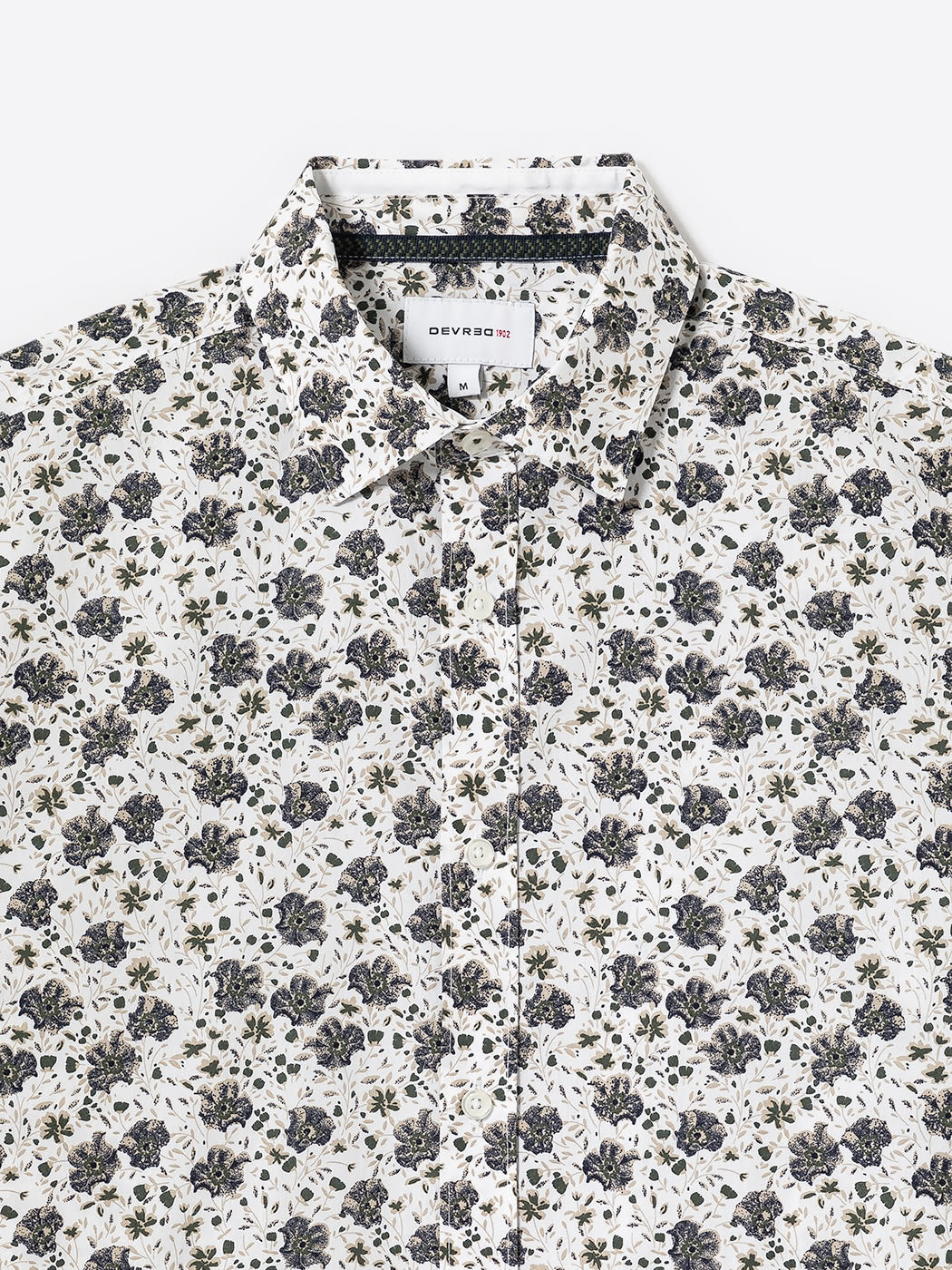 Chemise fleurie en popeline 100% coton - DEVRED 1902