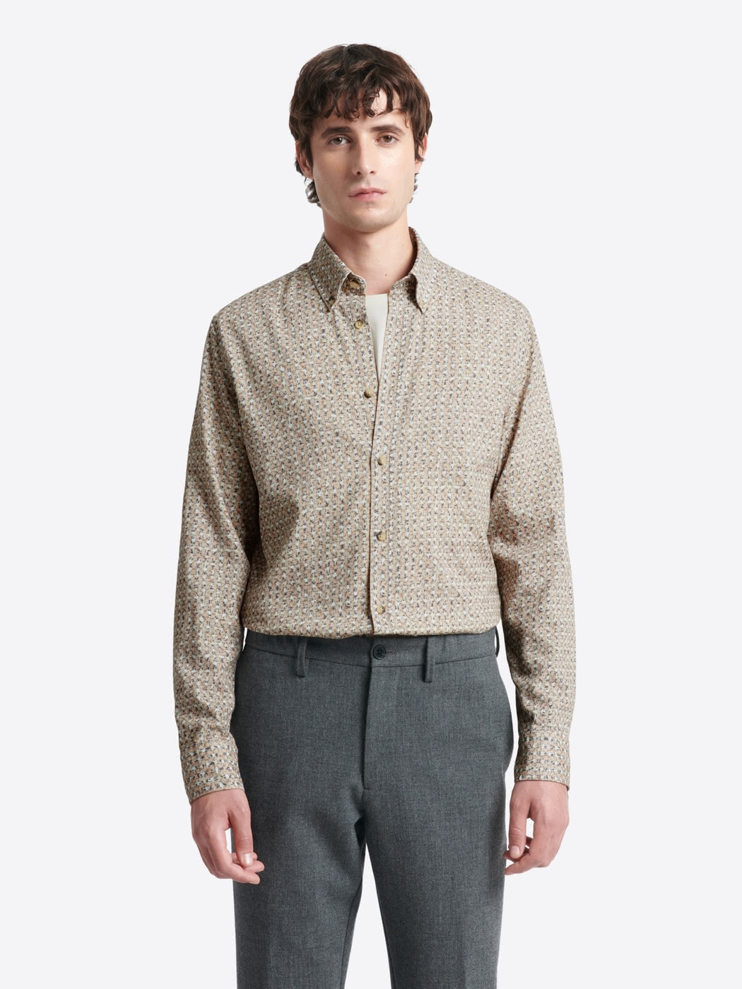 Chemise slim en coton fantaisie - DEVRED 1902