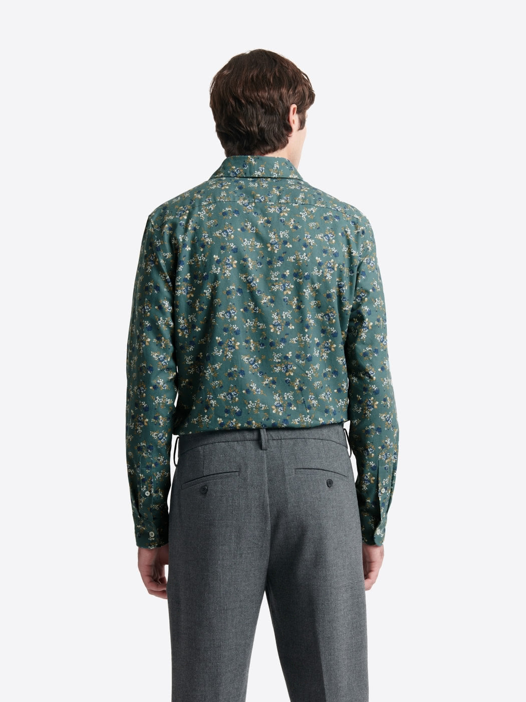 Chemise slim fleurie en coton - DEVRED 1902
