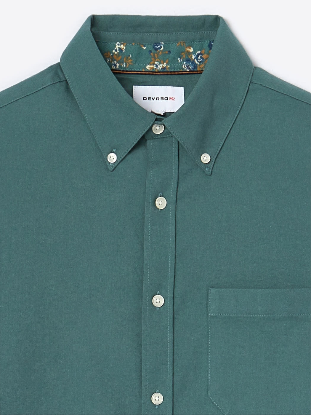 Chemise slim en coton esprit flanelle - DEVRED 1902