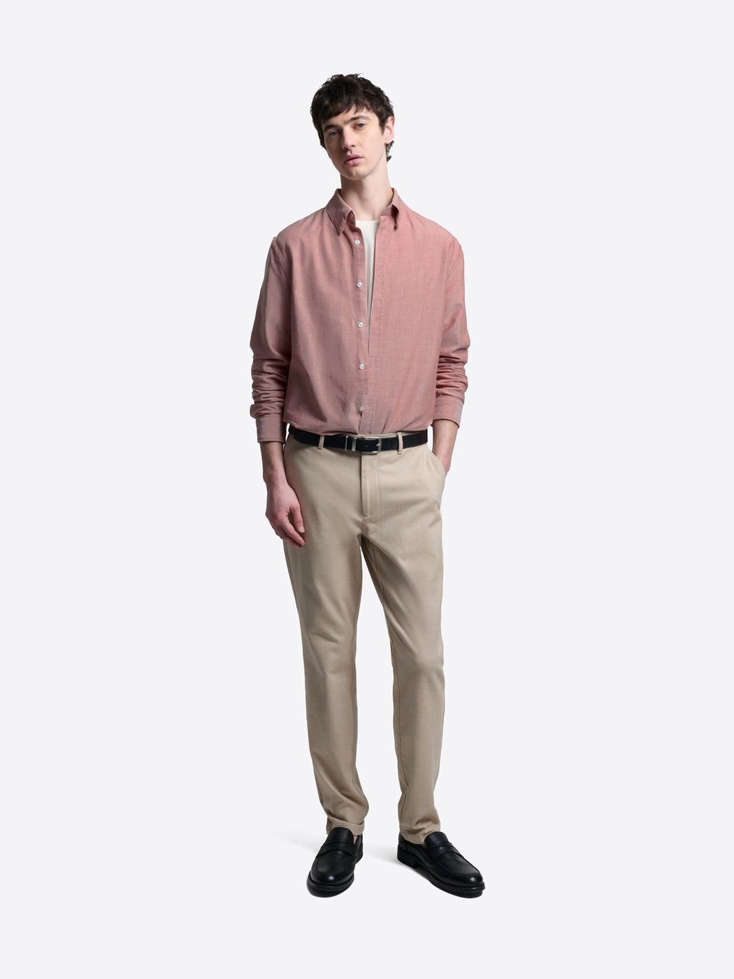 Chemise slim en coton bio unie - DEVRED 1902