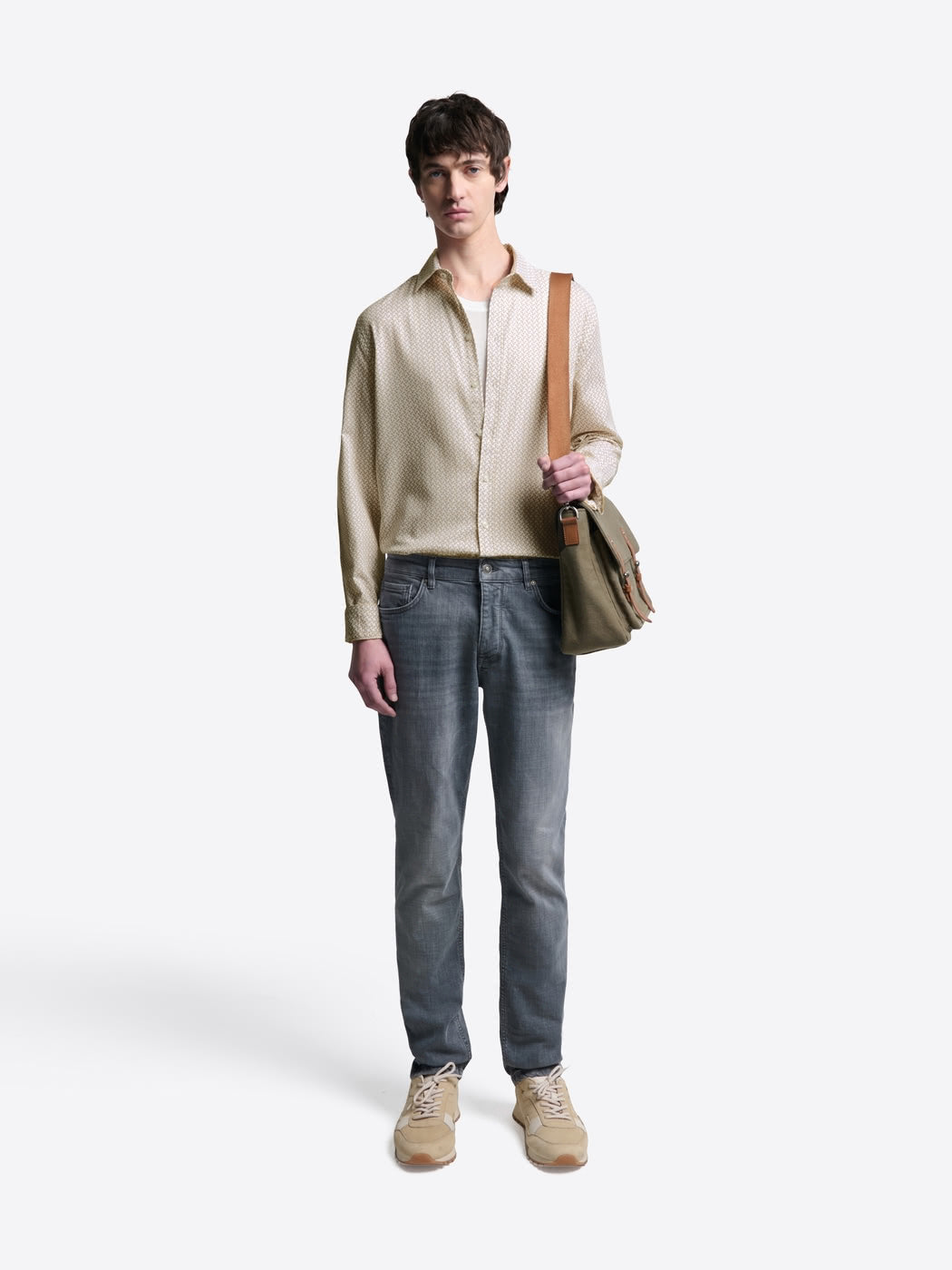 Chemise extraslim stretch à motif - DEVRED 1902