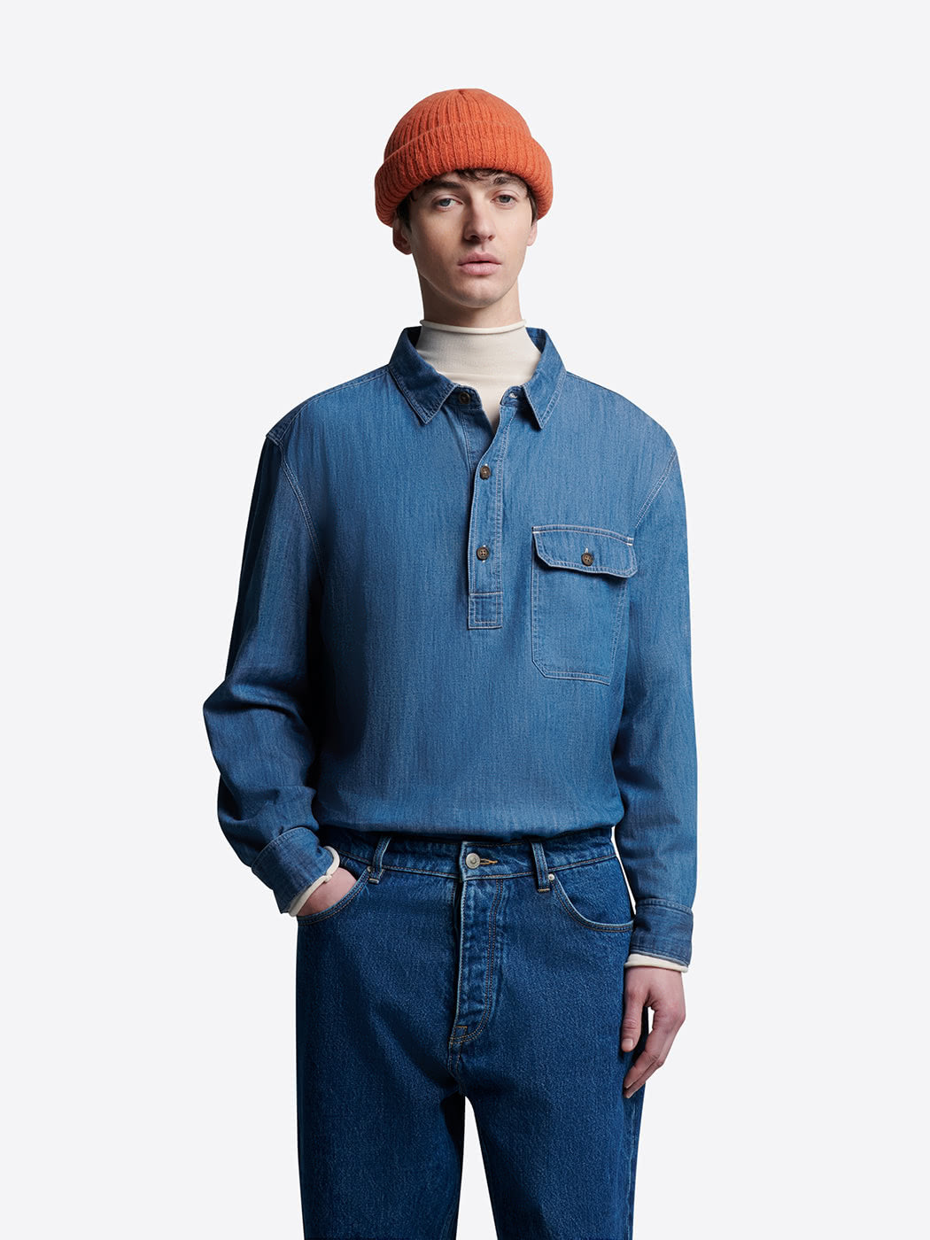 Chemise  vareuse en jean - L'atelier - DEVRED 1902
