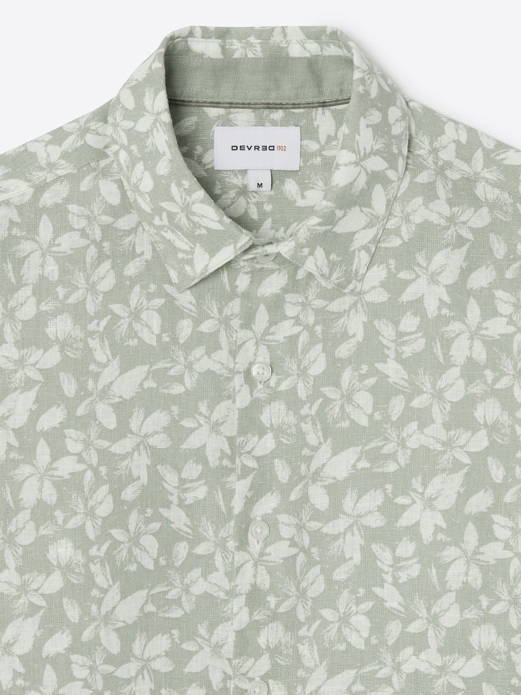 Chemise slim fleurie en lin - DEVRED 1902