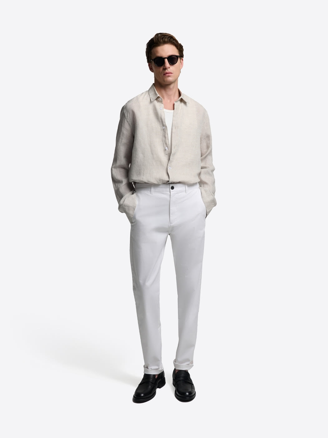 Chemise slim en lin - DEVRED 1902