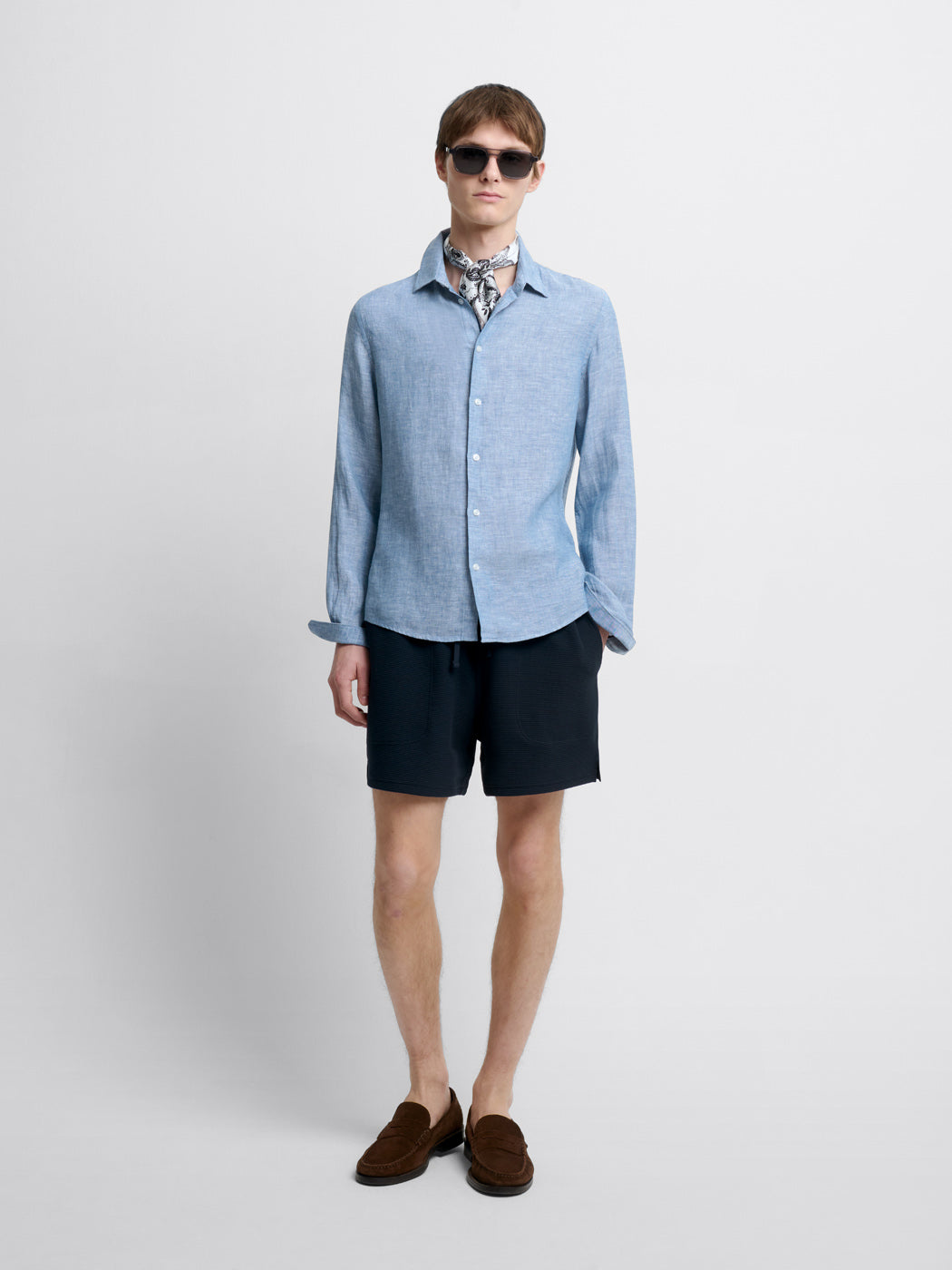 Chemise slim en lin - DEVRED 1902