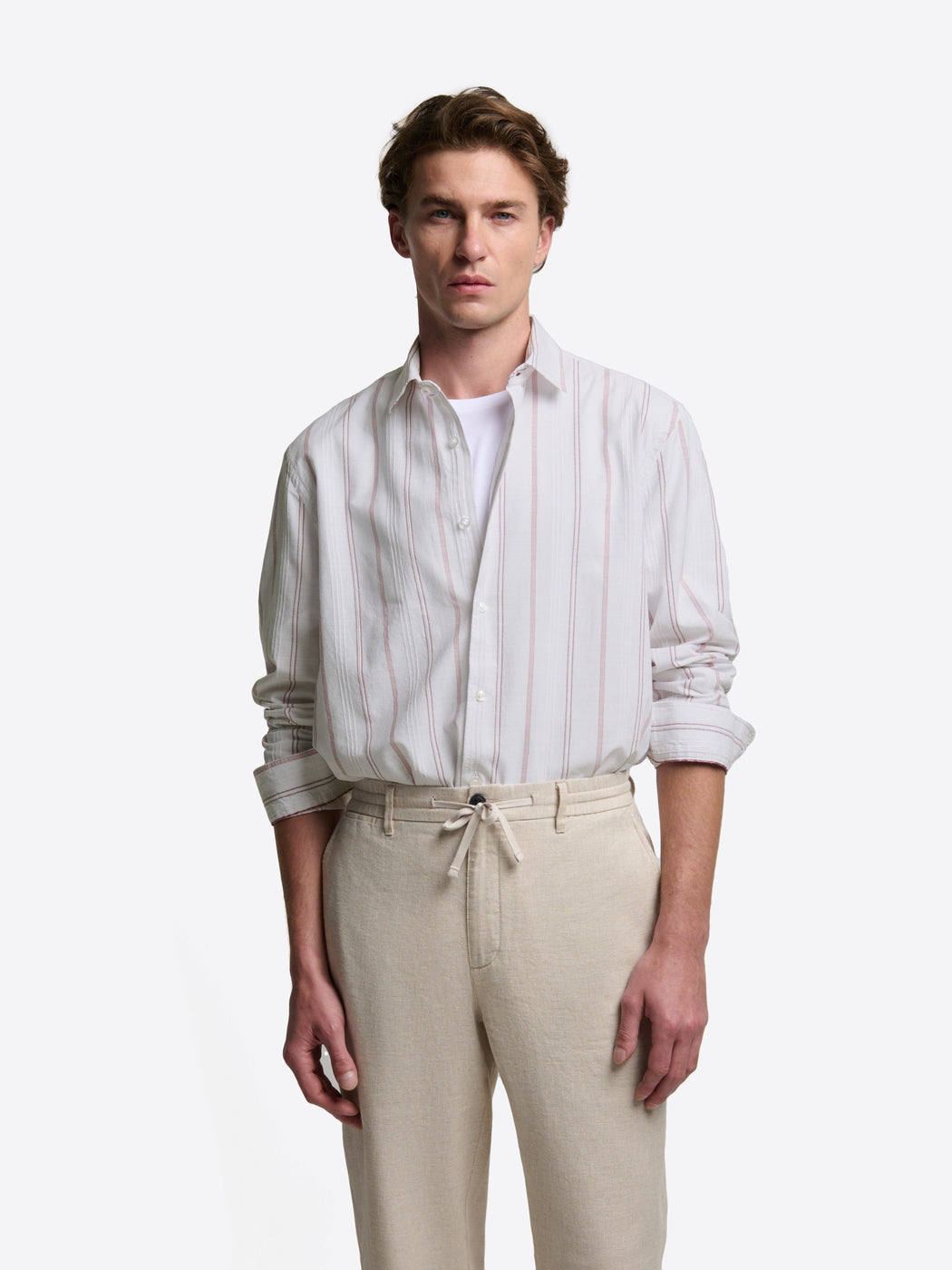 Chemise slim rayée en coton - DEVRED 1902