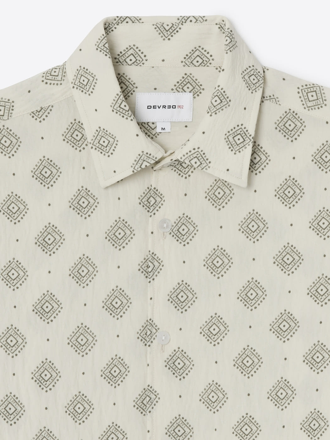 Chemise à motif en viscose certifiée - DEVRED 1902