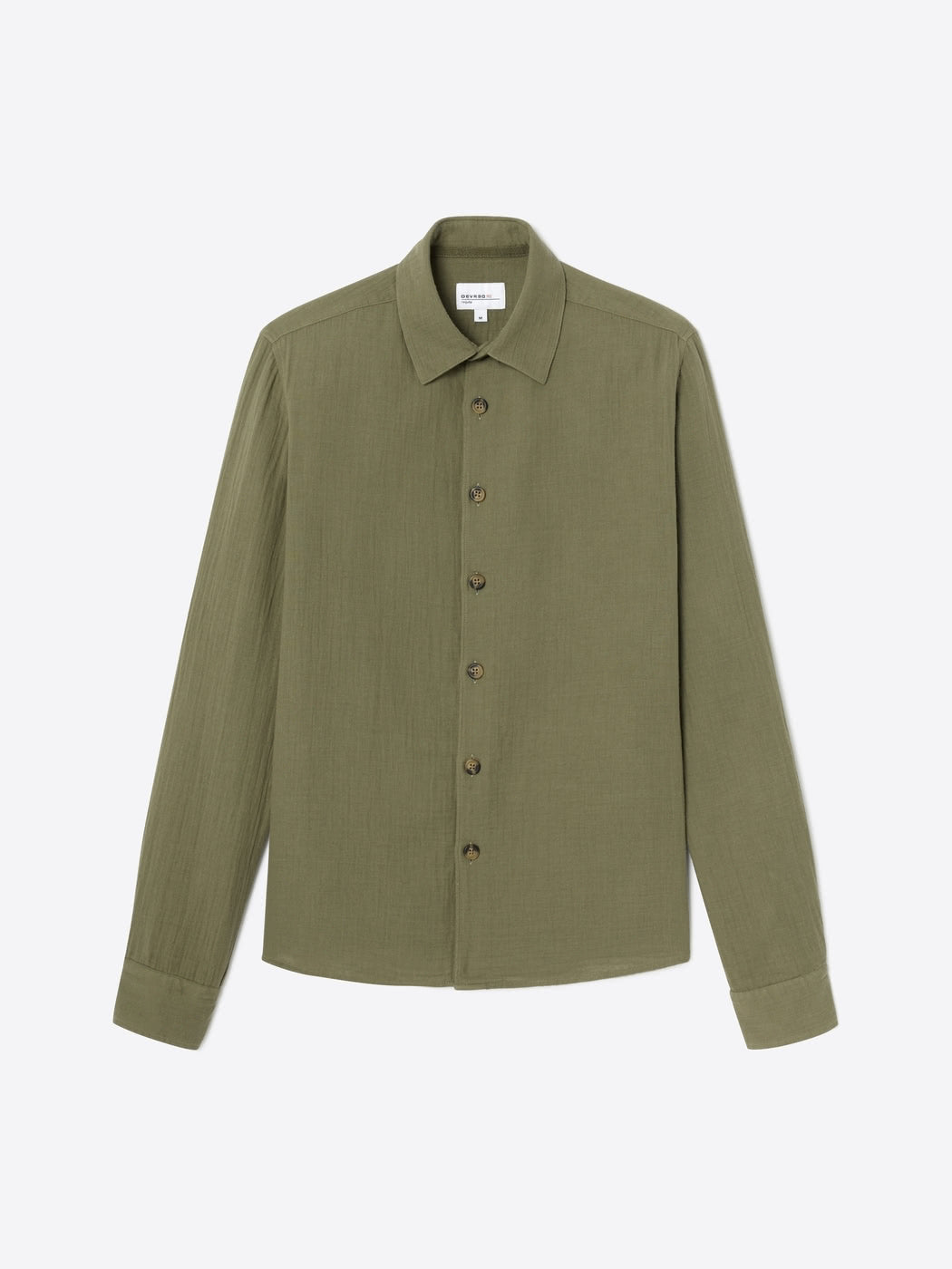Chemise regular en gaze de coton unie - DEVRED 1902