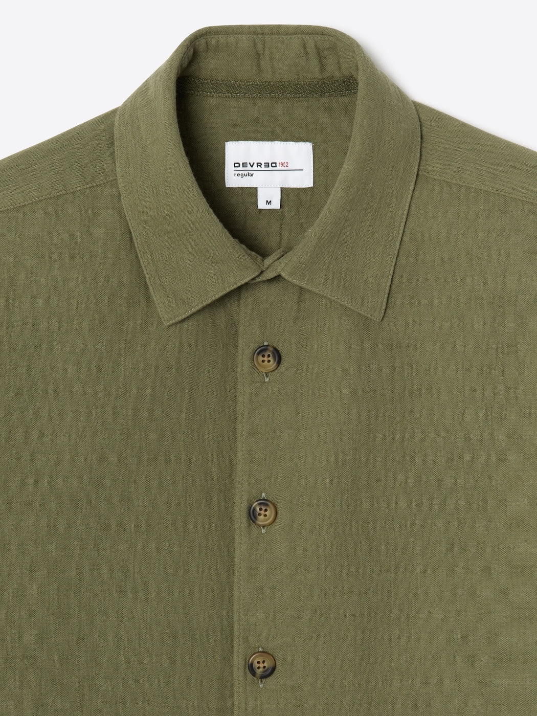 Chemise regular en gaze de coton unie - DEVRED 1902