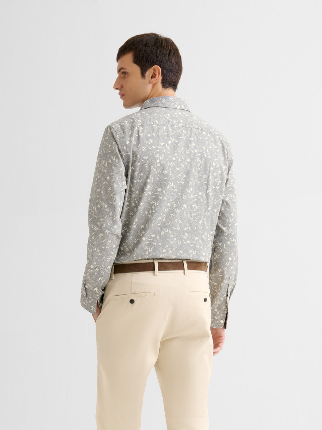 Chemise slim en coton fleurie - DEVRED 1902