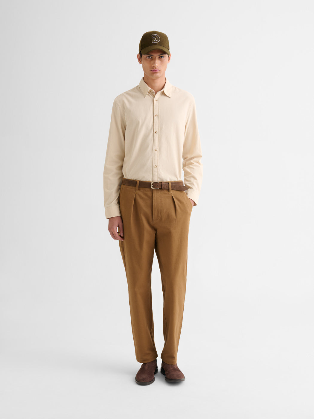 Chemise slim en velours - DEVRED 1902