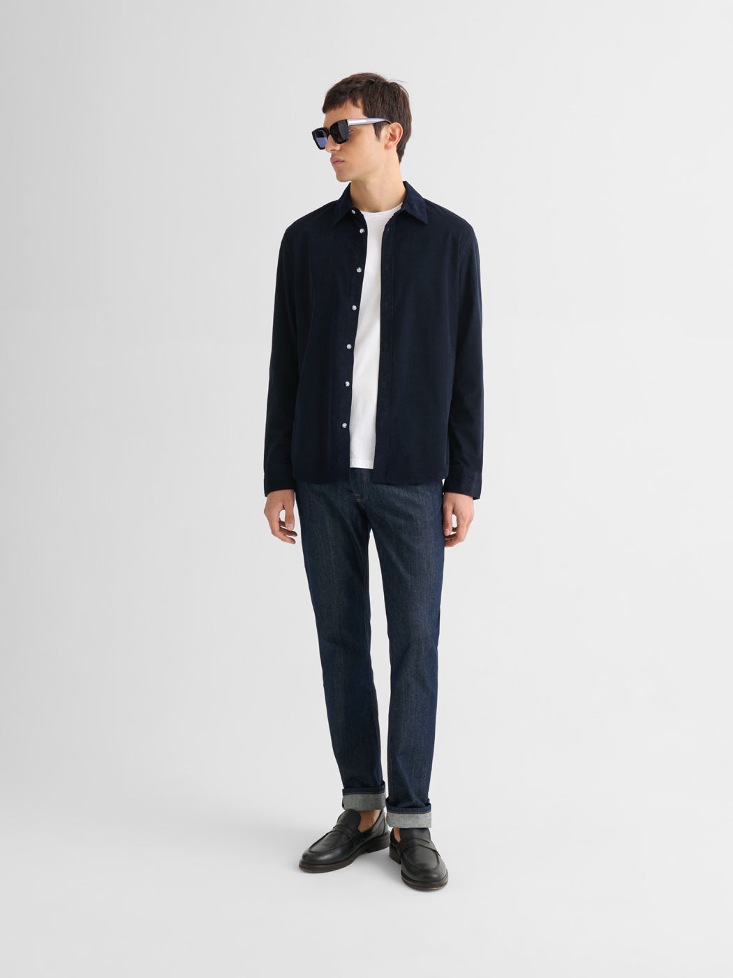 Chemise slim en velours - DEVRED 1902