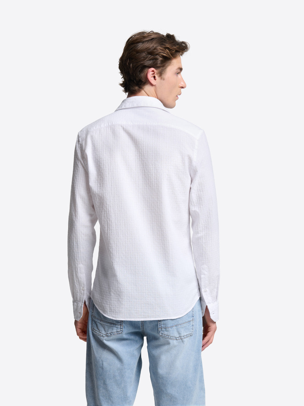 Chemise slim à motif en coton - DEVRED 1902