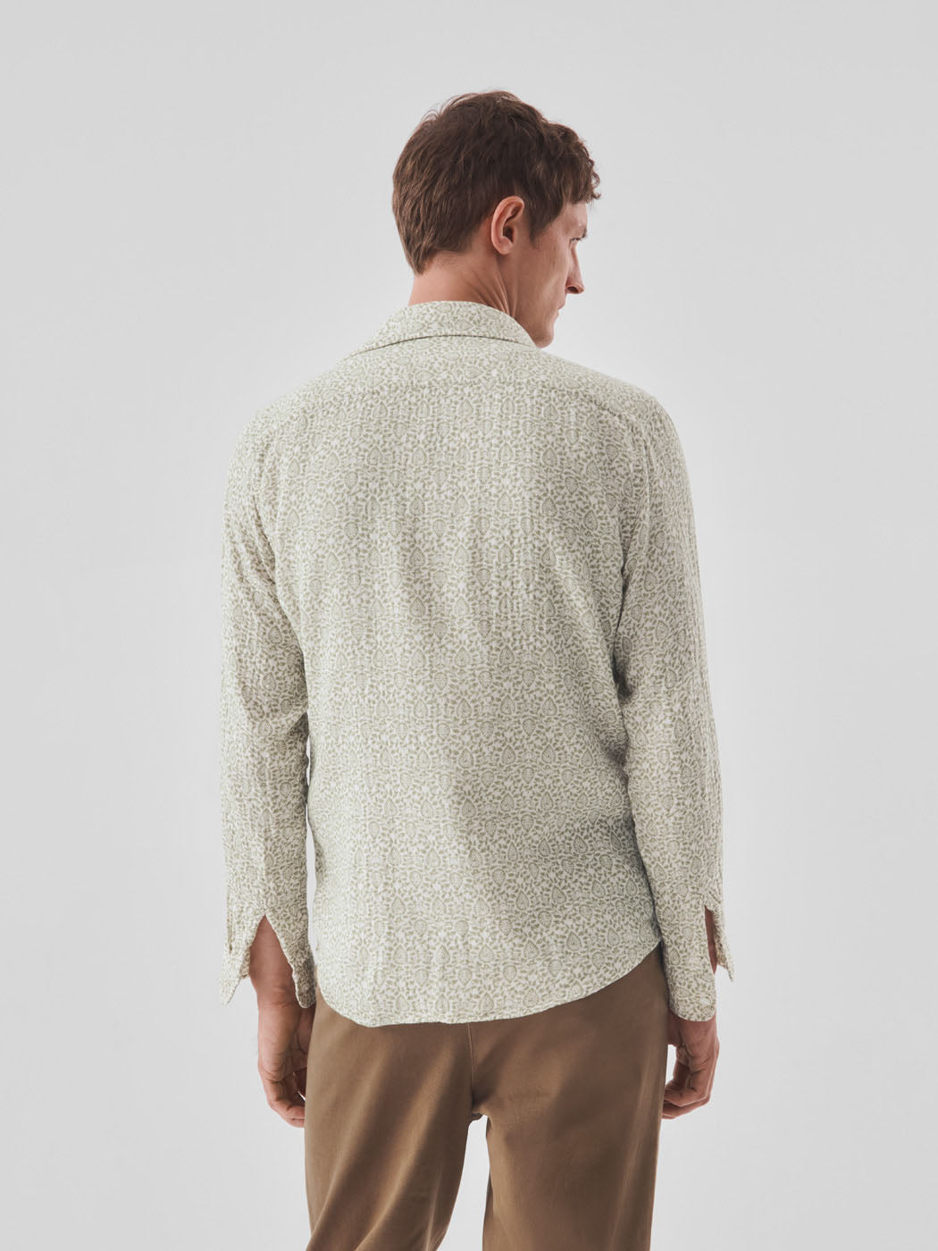 Chemise slim en coton à motif - DEVRED 1902