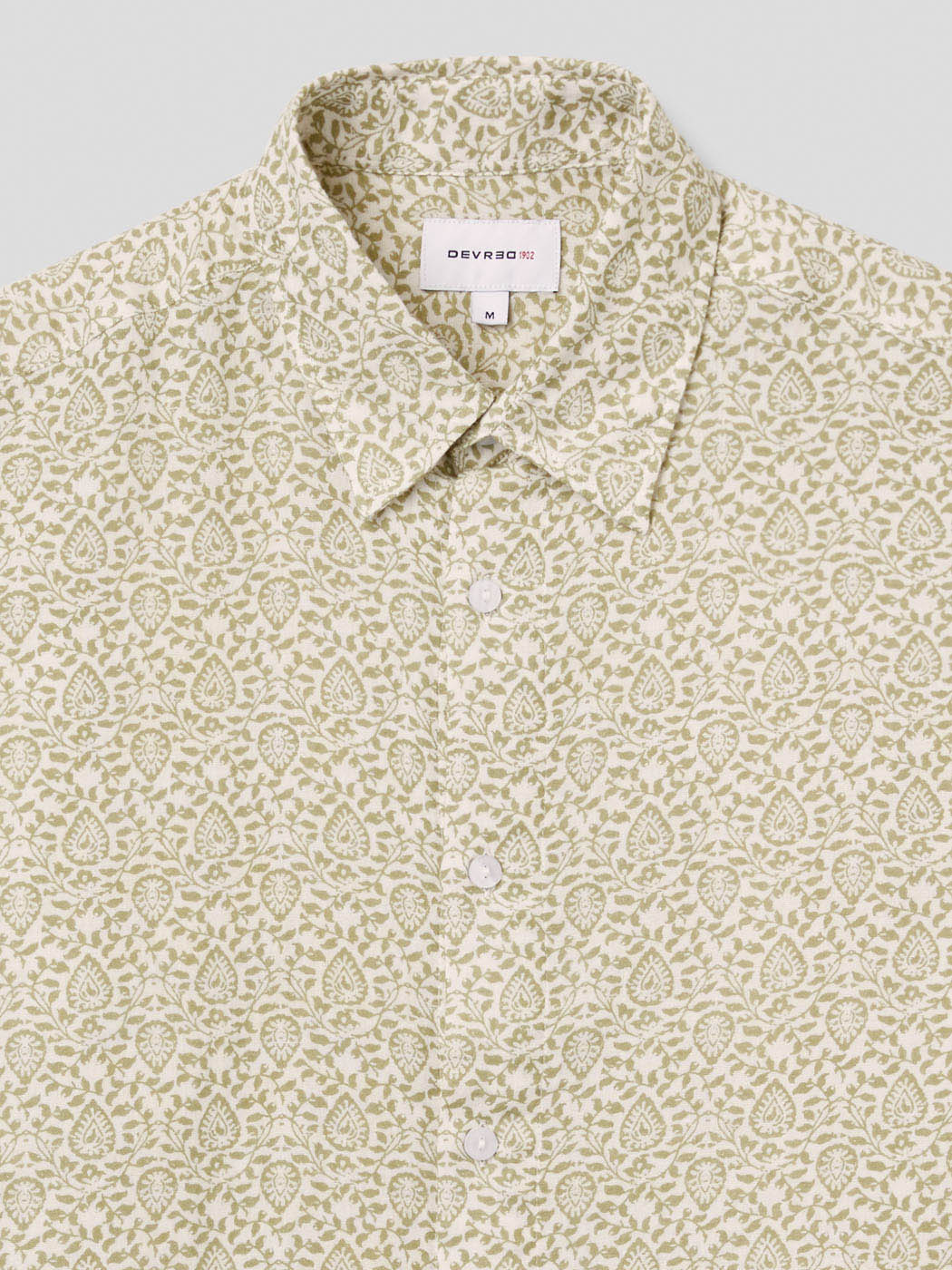 Chemise slim en coton à motif - DEVRED 1902