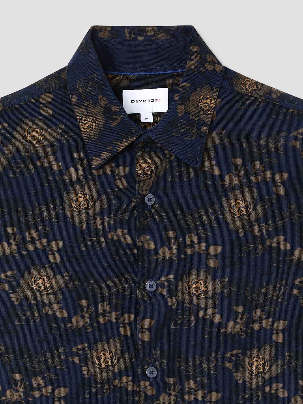 Chemise slim en velours fleurie - DEVRED 1902