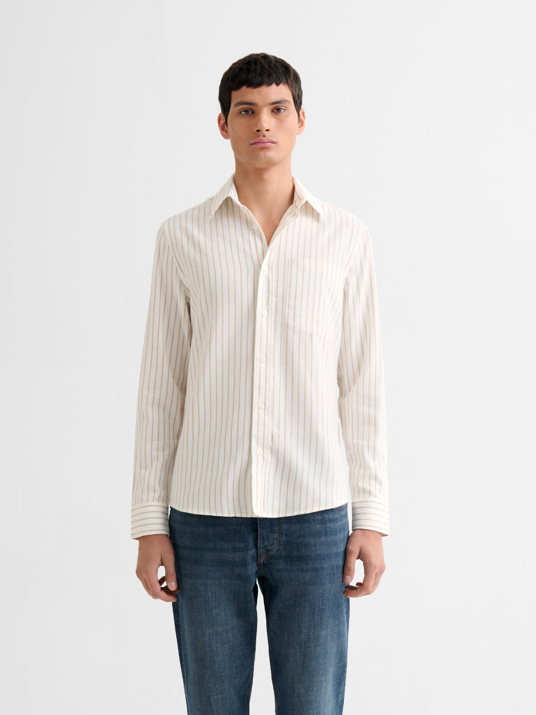 Chemise slim en coton rayée - DEVRED 1902