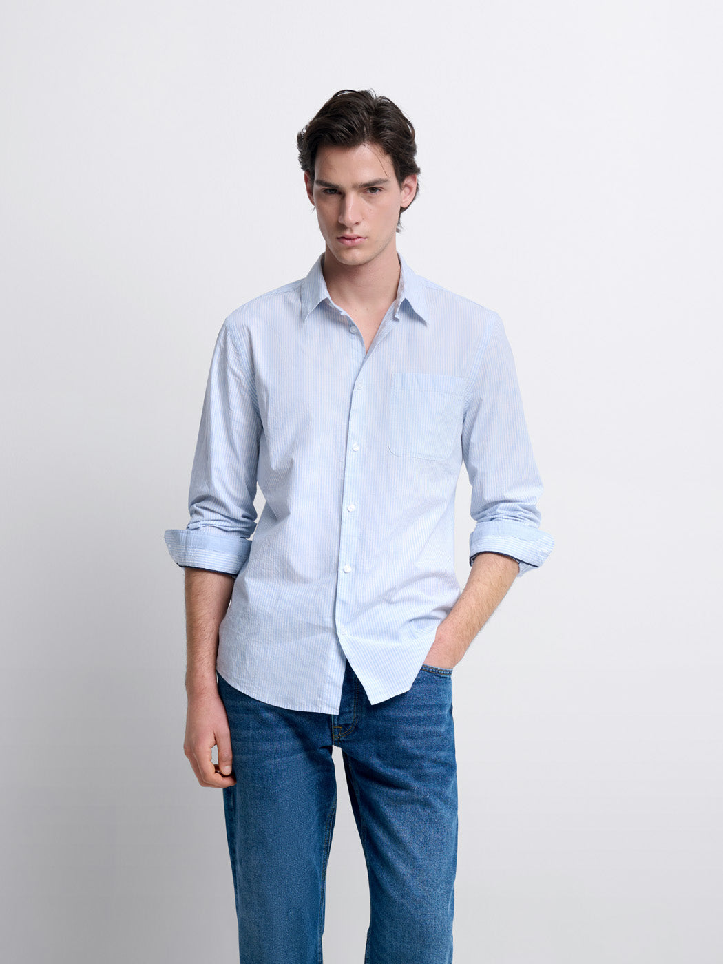 Chemise slim rayée - DEVRED 1902