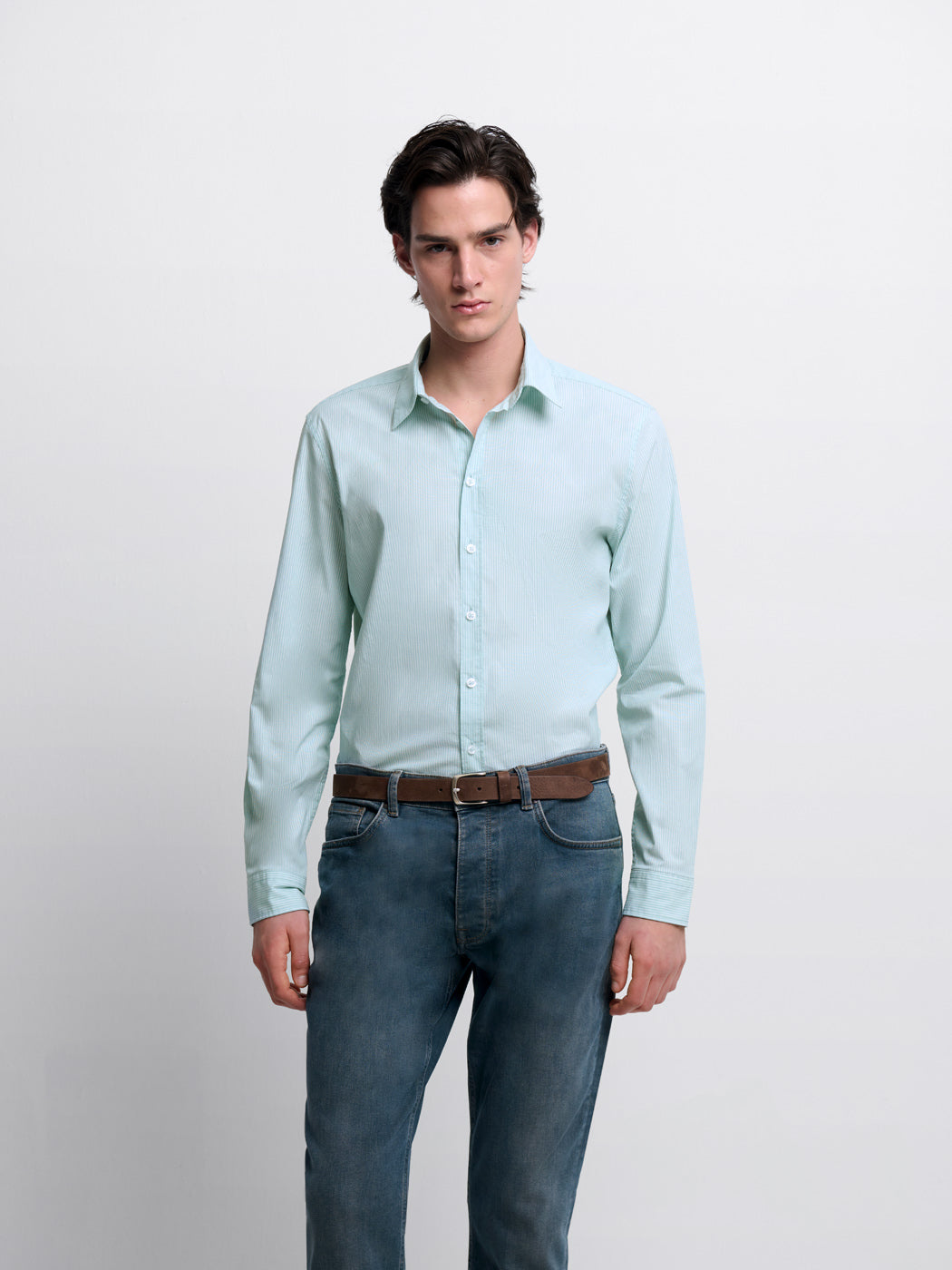 Chemise extraslim rayée - DEVRED 1902