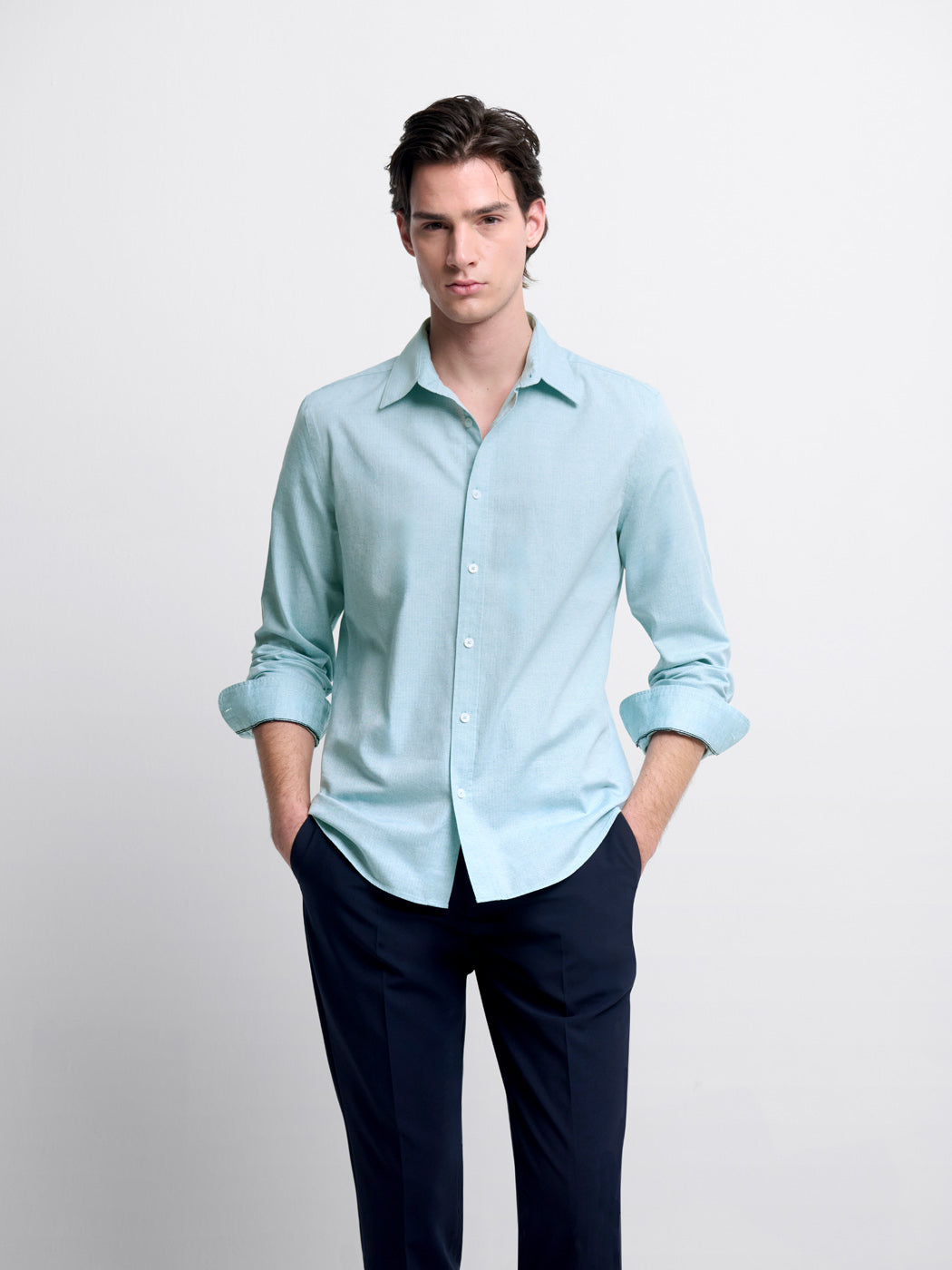 Chemise slim en coton chiné - DEVRED 1902