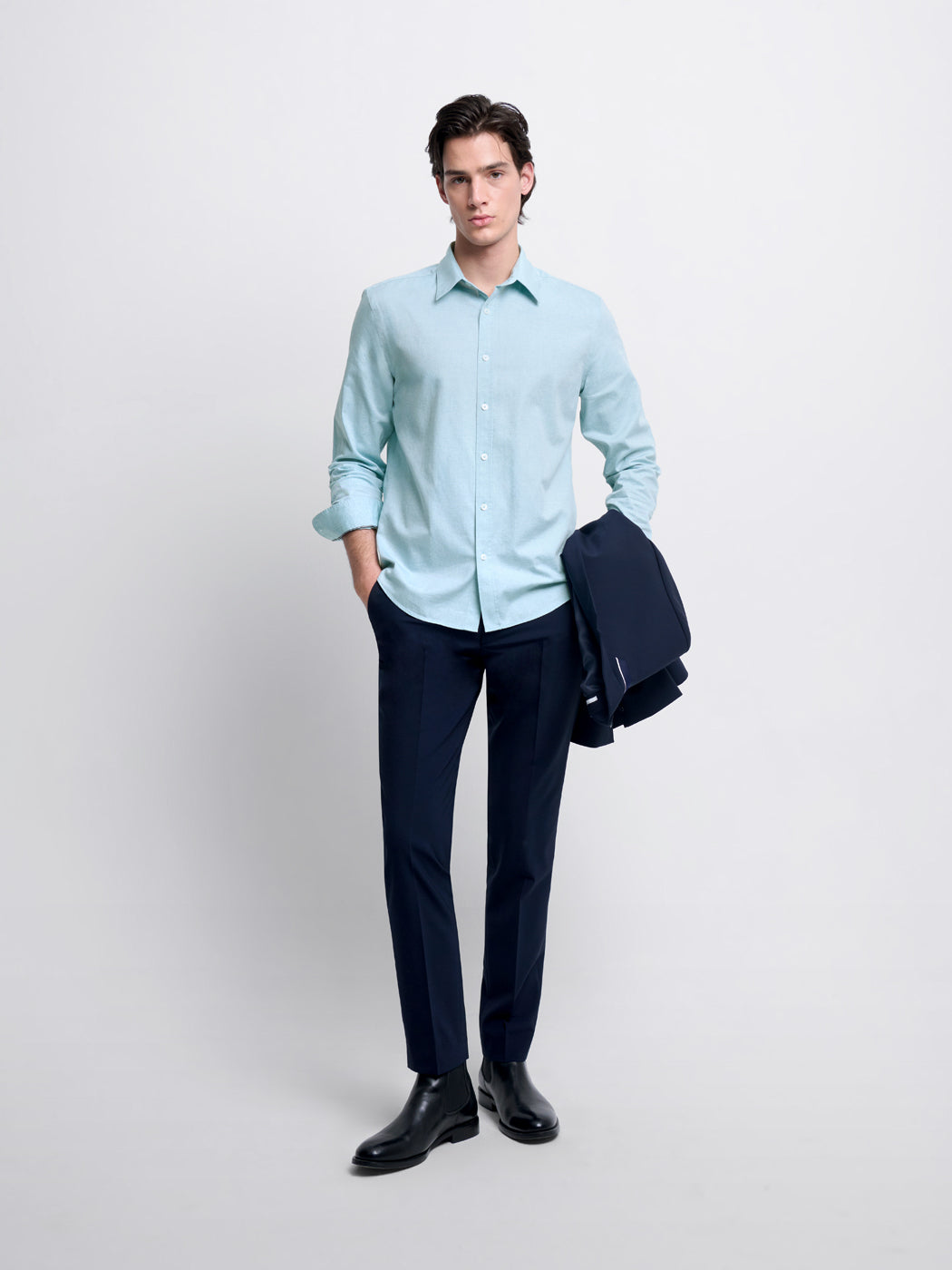 Chemise slim en coton chiné - DEVRED 1902