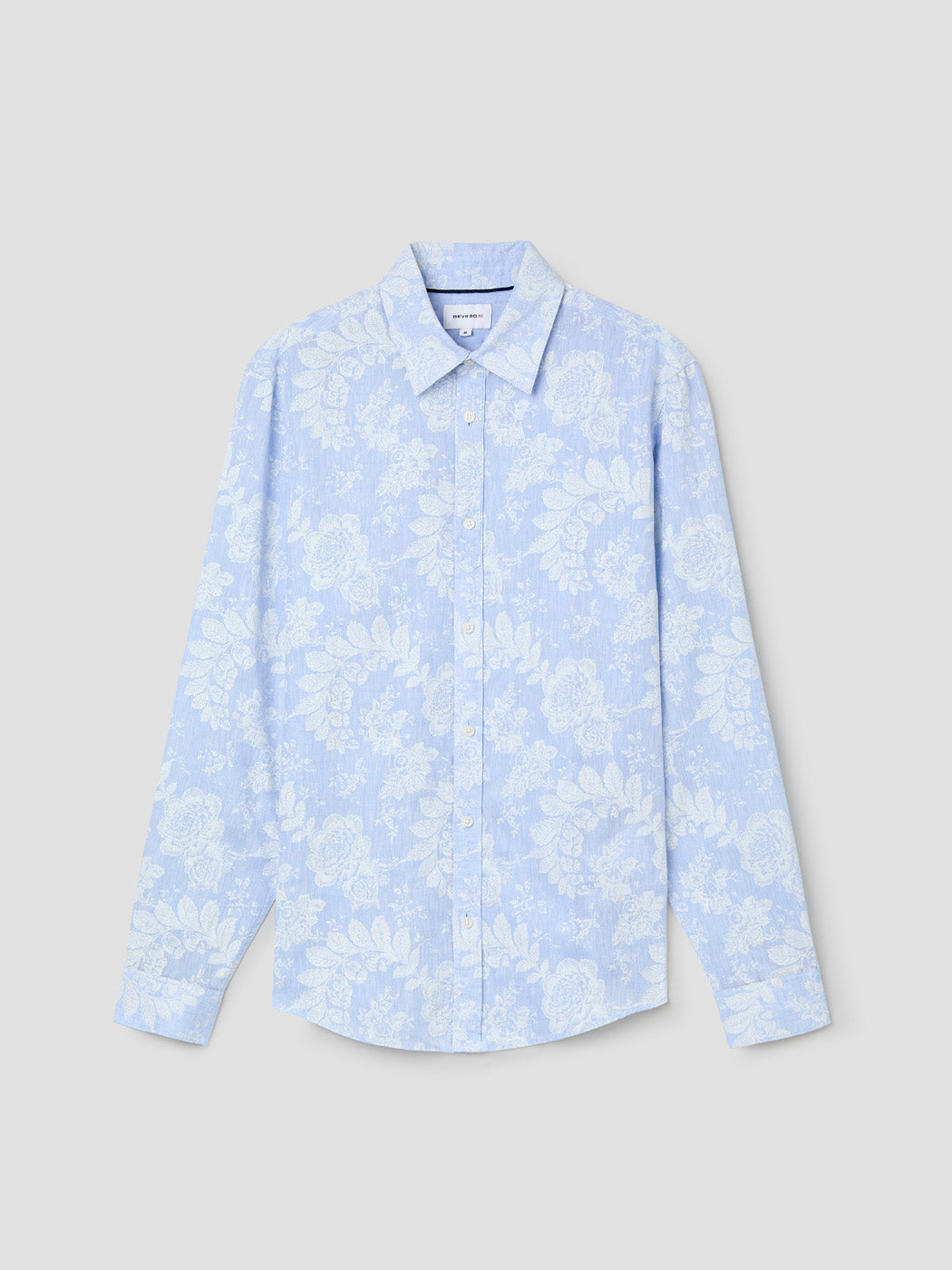 Chemise slim en lin fleurie - DEVRED 1902