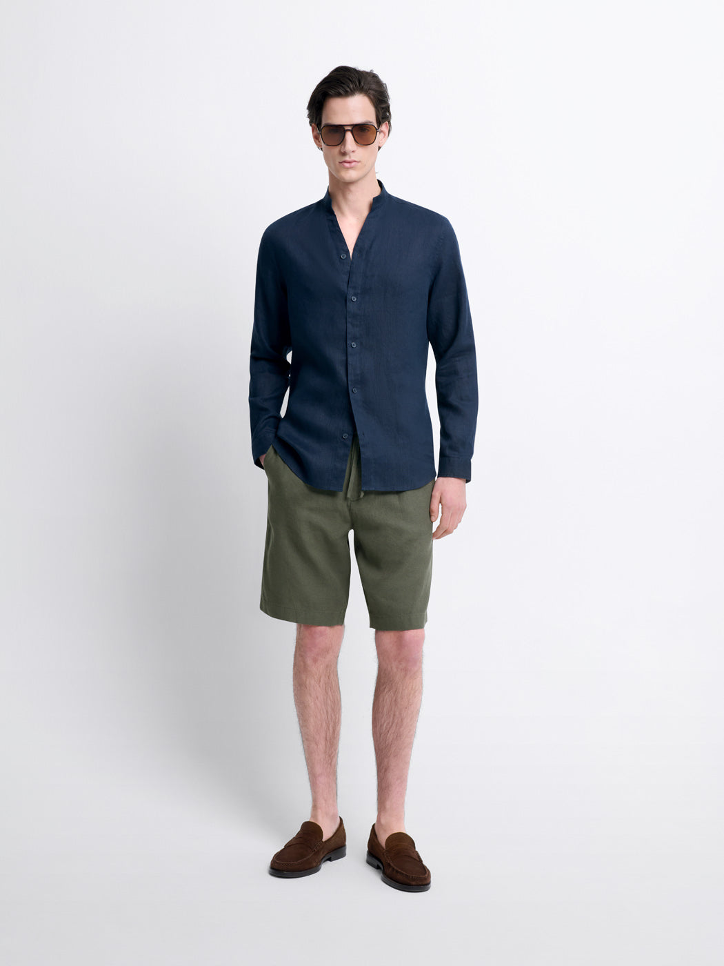 Chemise slim en lin - DEVRED 1902