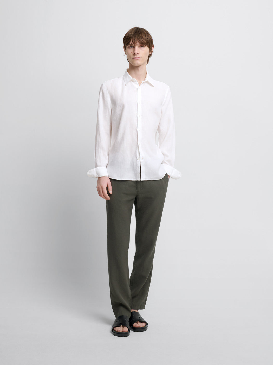 Chemise slim en lin - DEVRED 1902