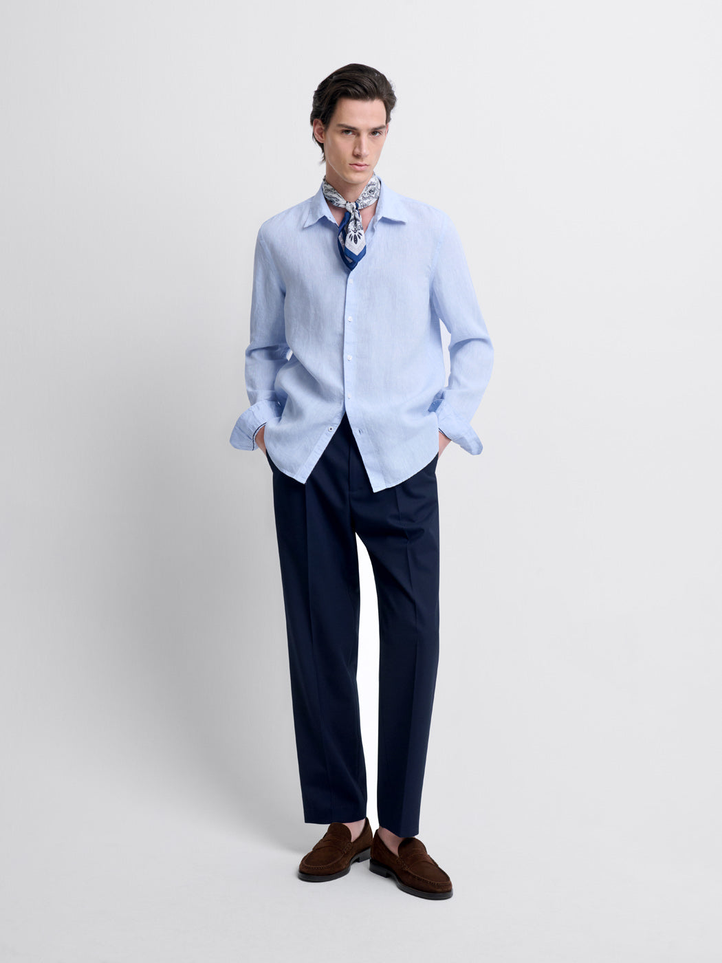 Chemise slim en lin - DEVRED 1902