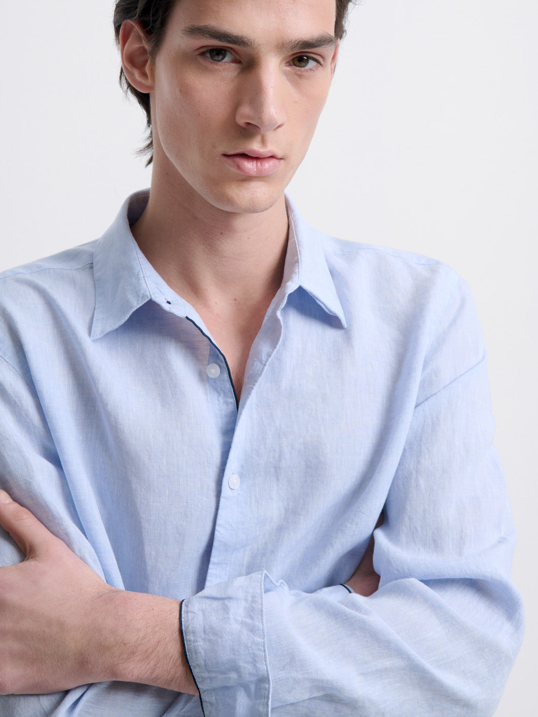 Chemise slim en lin - DEVRED 1902