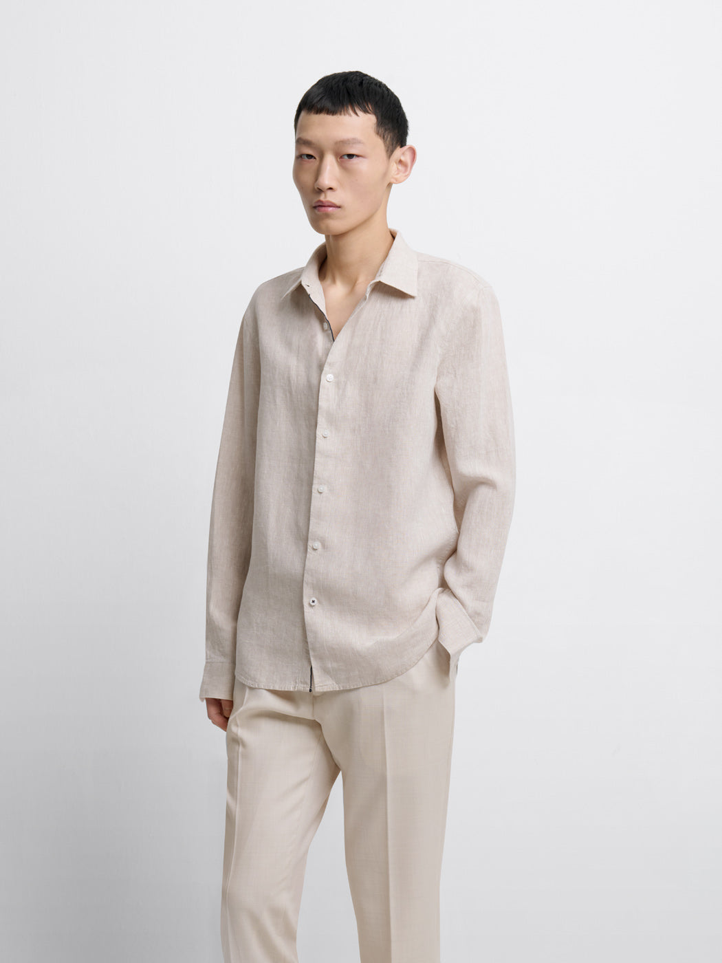 Chemise slim en lin - DEVRED 1902