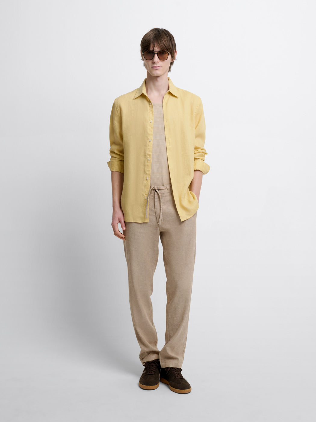 Chemise slim en lin - DEVRED 1902
