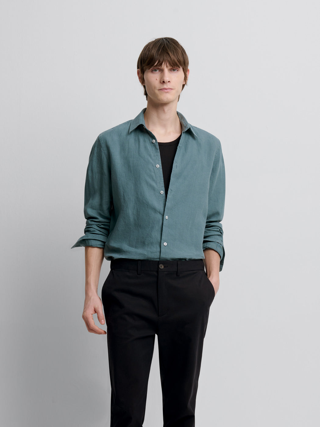Chemise slim en lin - DEVRED 1902