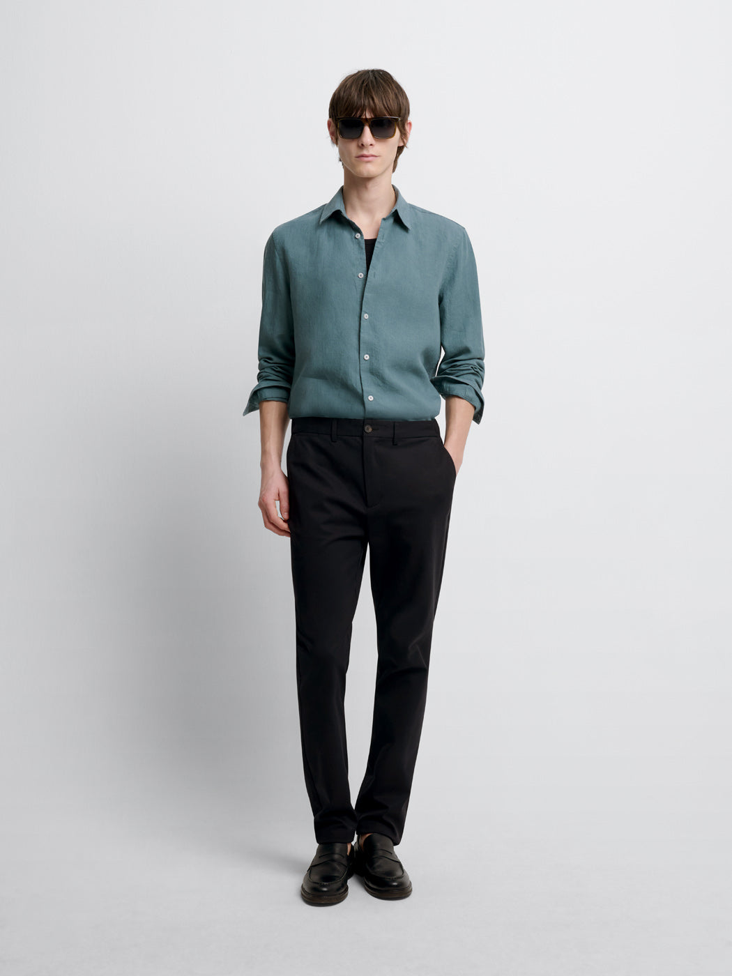 Chemise slim en lin - DEVRED 1902