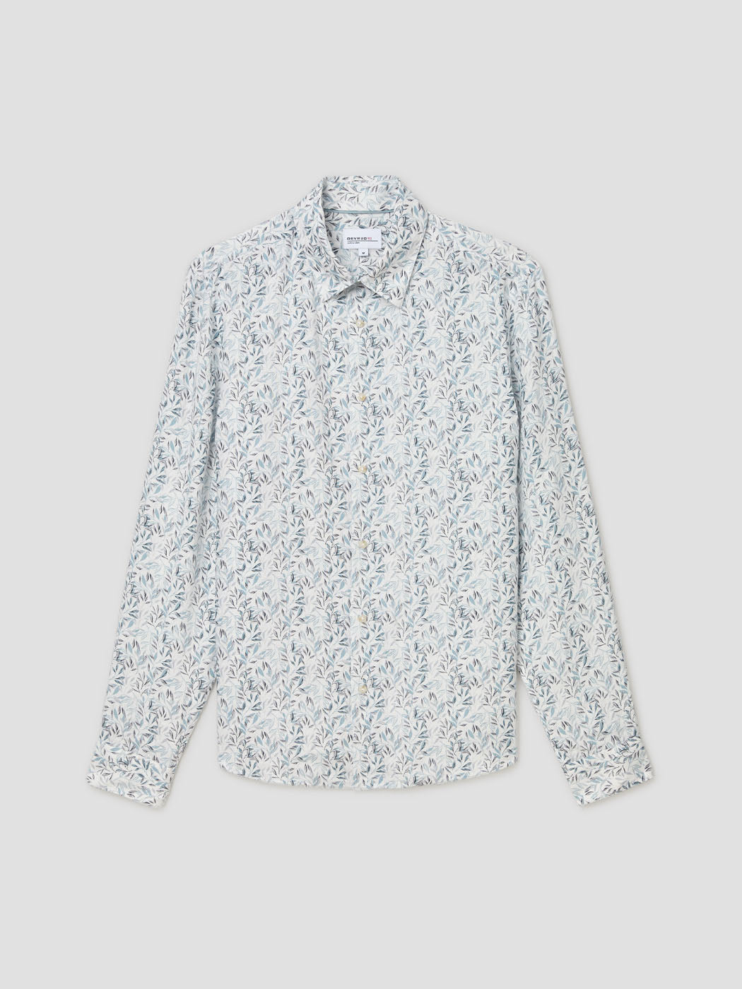 Chemise slim en lin fleurie - DEVRED 1902