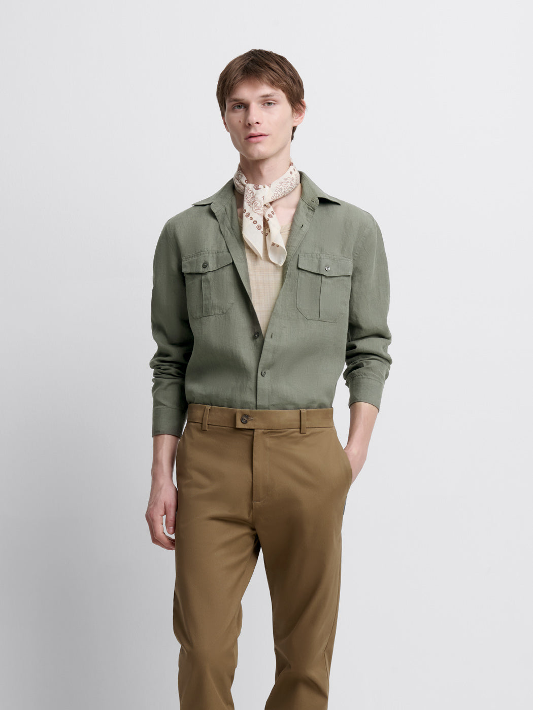 Chemise slim en lin - DEVRED 1902
