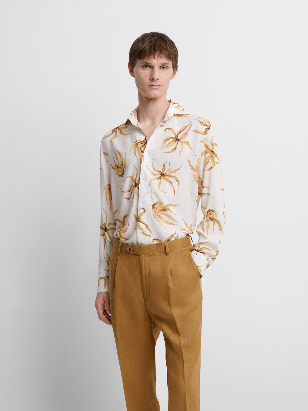 Chemise slim fleurie - DEVRED 1902