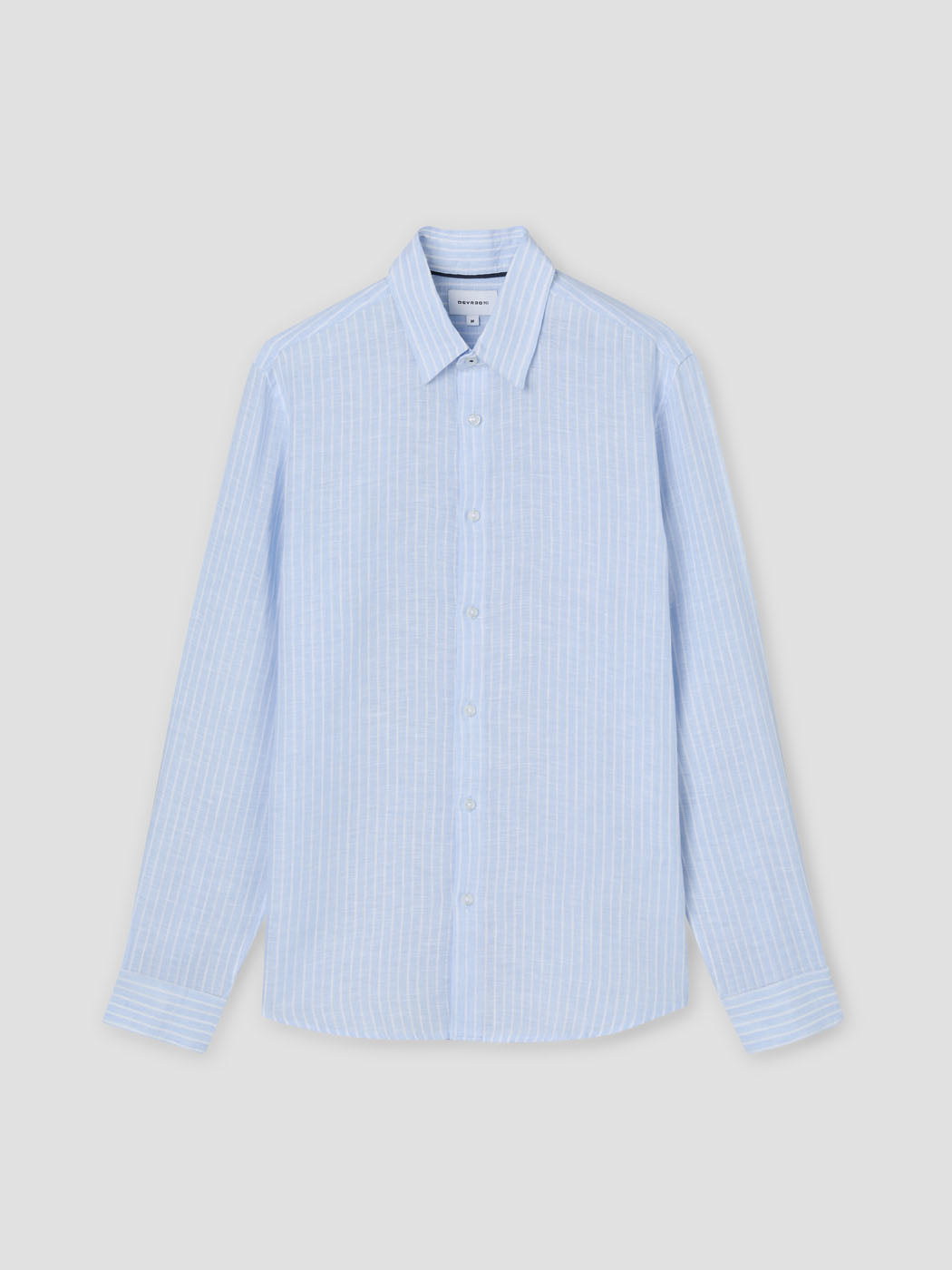 Chemise slim rayée en lin - DEVRED 1902