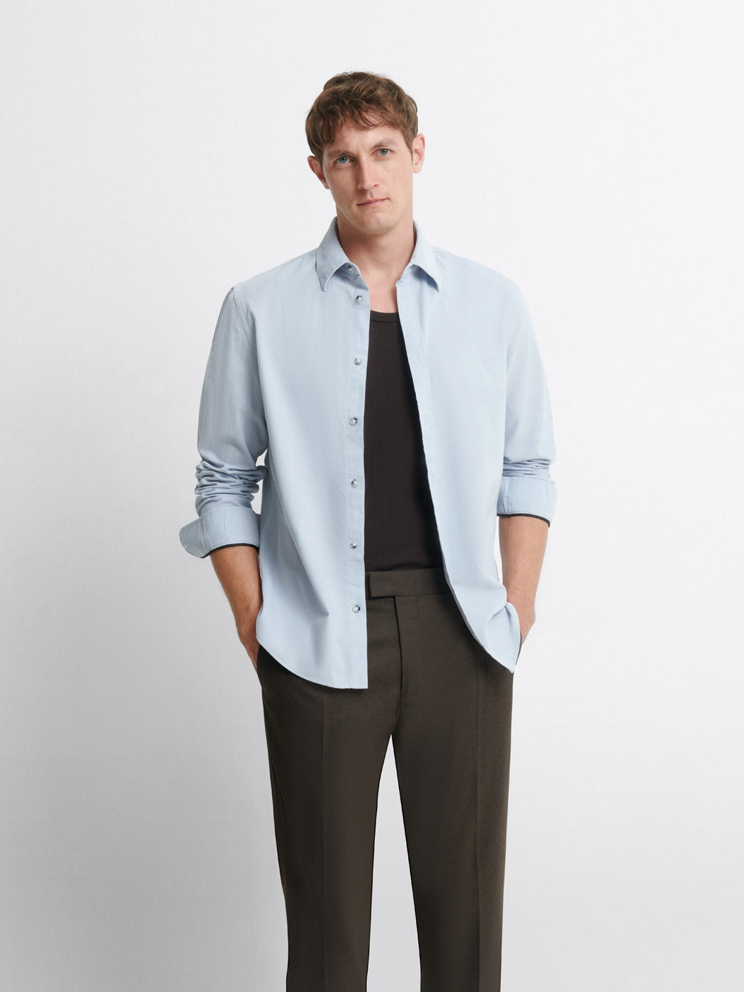 Chemise slim en velours - DEVRED 1902