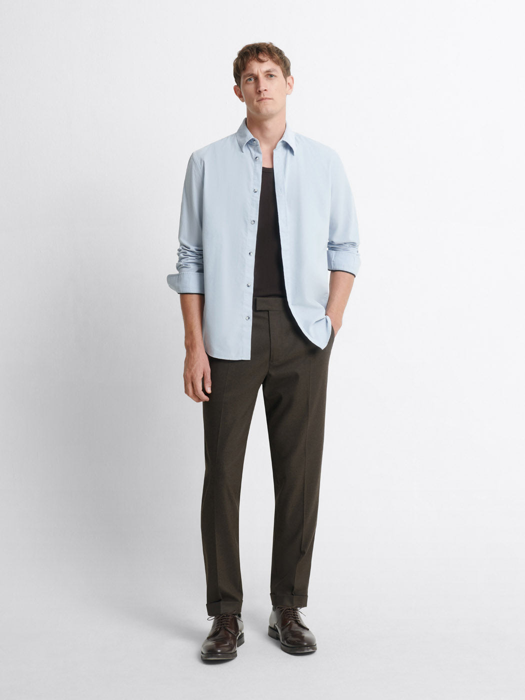 Chemise slim en velours - DEVRED 1902